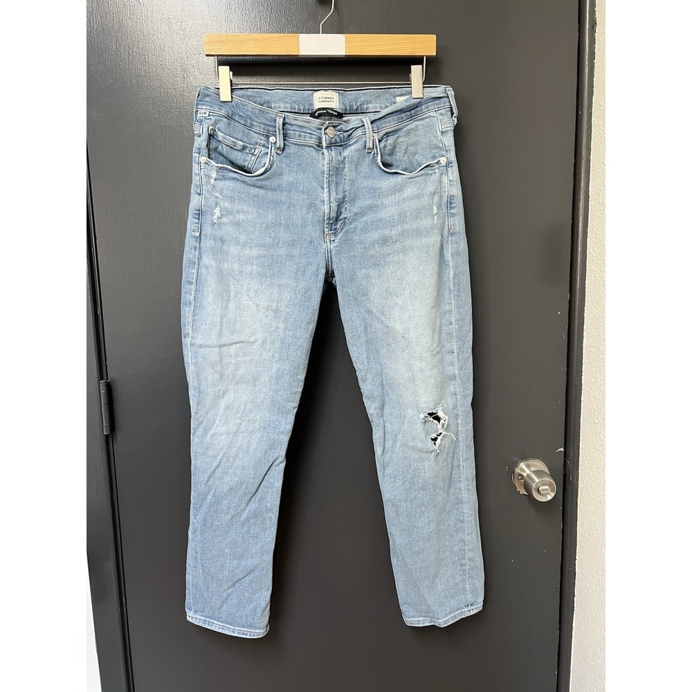 Citizens Of Humanity Jeans Ella Premium Vintage Crop Ankle Mid Rise Sz 30 Denim